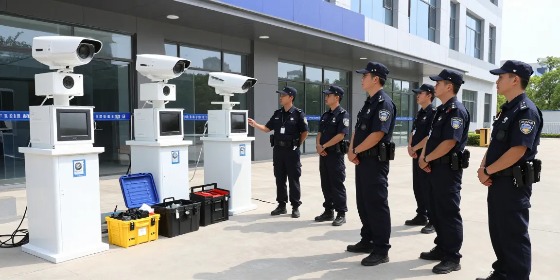 Security Services provided by a trusted local team conducting a site survey for enhanced protection.
