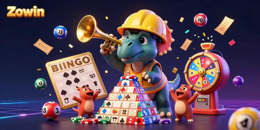 Zowin engages players with a celebration of colorful lottery excitement and dynamic gaming elements.