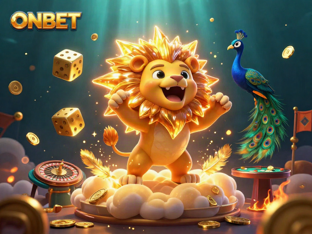 Experience thrilling emotions with ONBET-themed casino action, vibrant characters, and dynamic gaming elements.