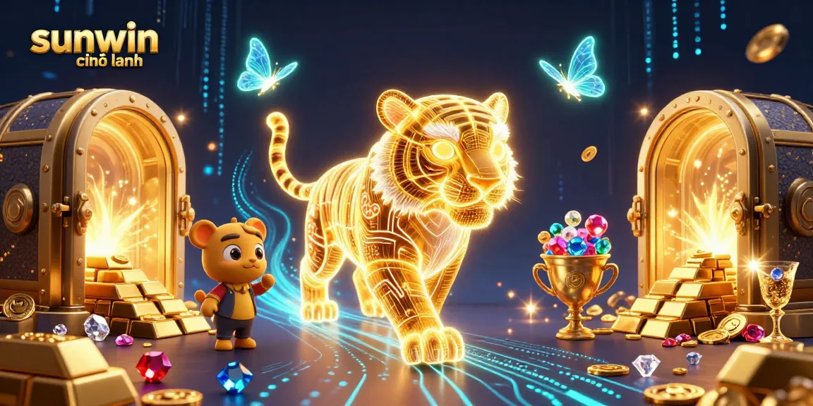 Experience thrilling gameplay with sunwin chính hãng in this dynamic 3D casino scene full of treasures.